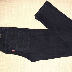 Boys Levi Jeans dark wash.